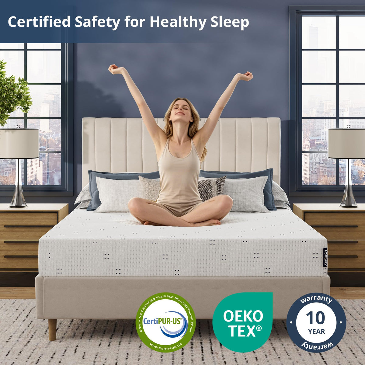 Twin 6 Inch Gel Memory Foam Mattress V725270
