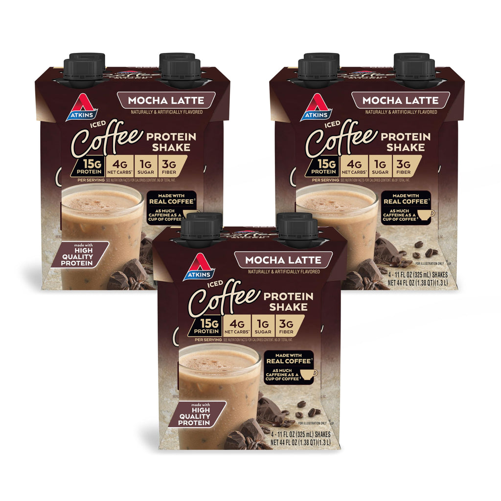 Chocolate Banana & Mocha Latte Protein Shake, 15g Protein, Keto Friendly O5740