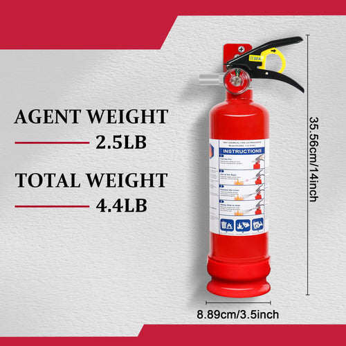 2.5lb Multi-Class Dry Powder Fire Extinguisher H45253