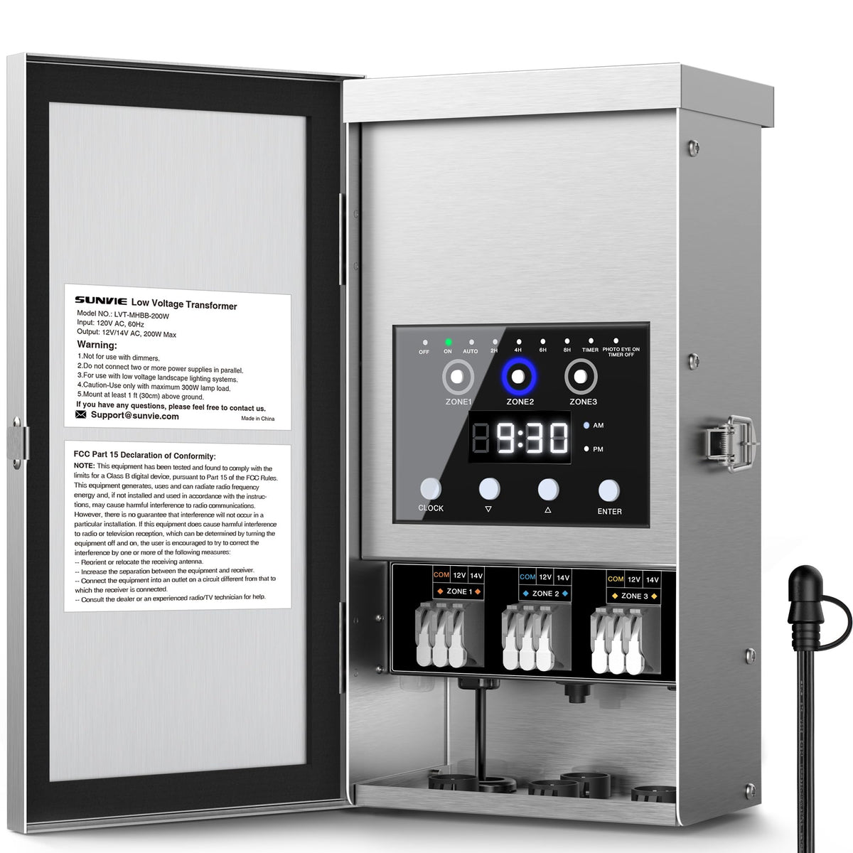 200W Low Voltage Transformer with 3 Zone Q2147