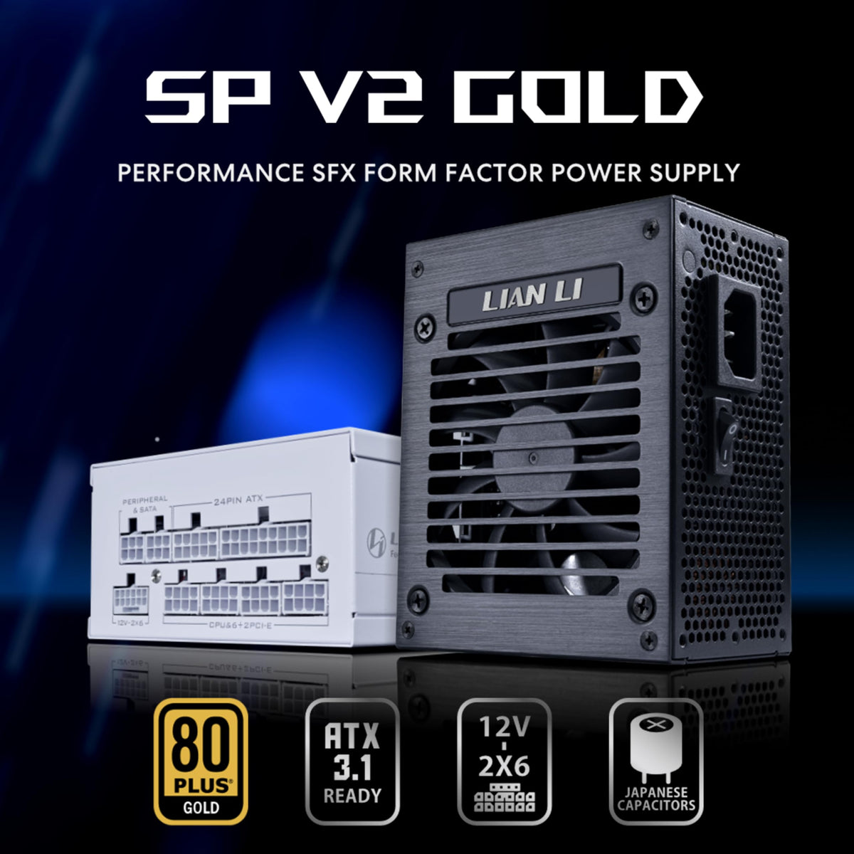 750W SFX 80 Plus Gold Black Power Supply Q8848