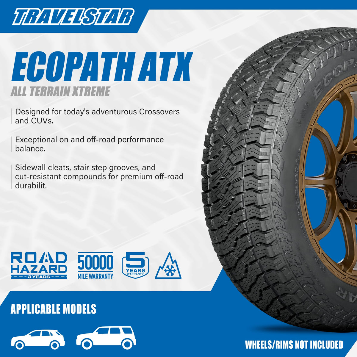 Set of 4 All-Terrain Tires Q3865