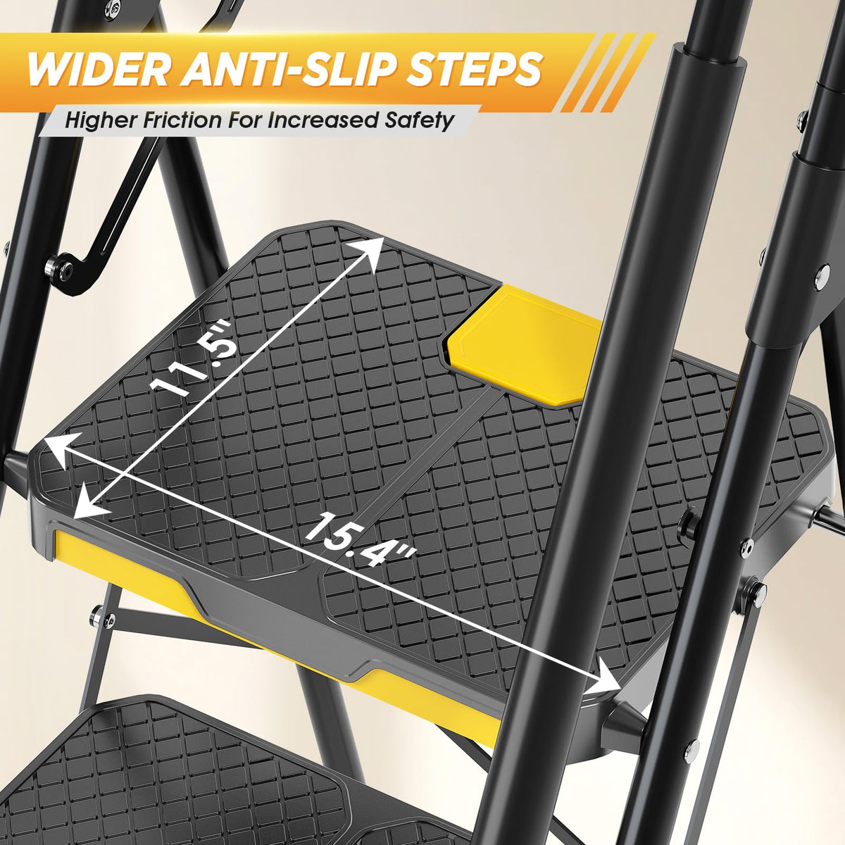 Steel Step Ladder with Handrail G340516