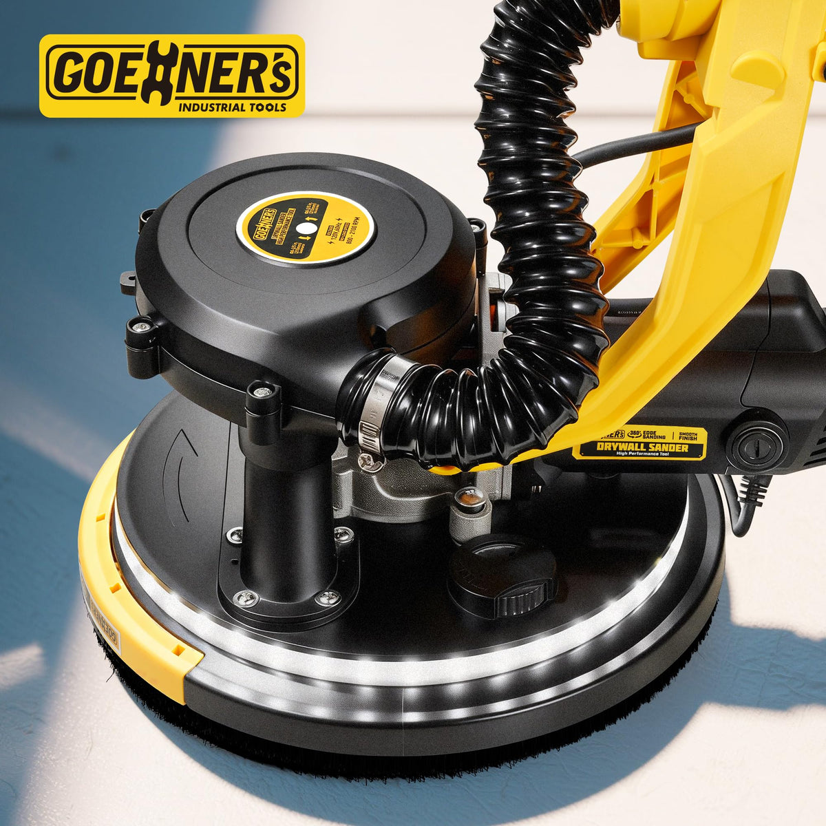 950W Electric Drywall Sander with Vacuum Dust Collector J3894