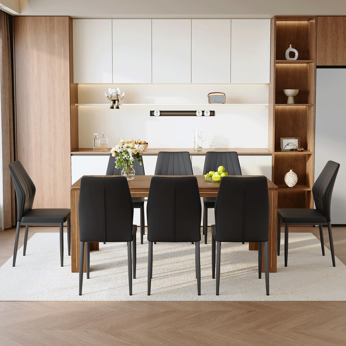 71 Inch Dining Table Set with 8 Chairs H6626