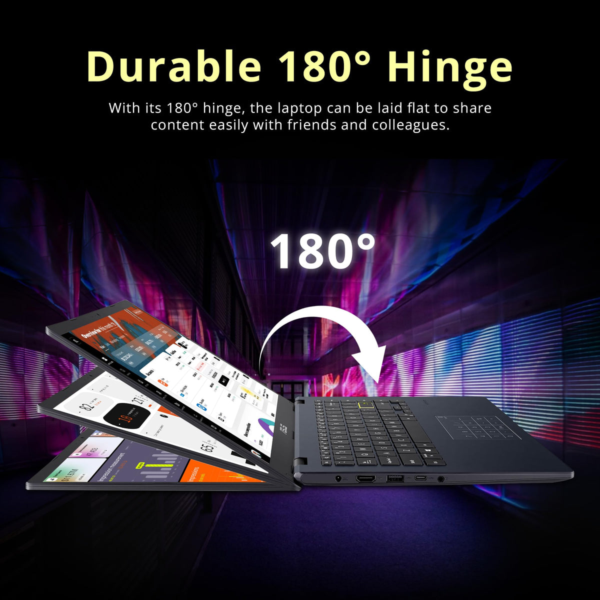 14" FHD Laptop, Intel Celeron N4500, 4GB RAM, 224GB Storage, Quiet Blue D5004