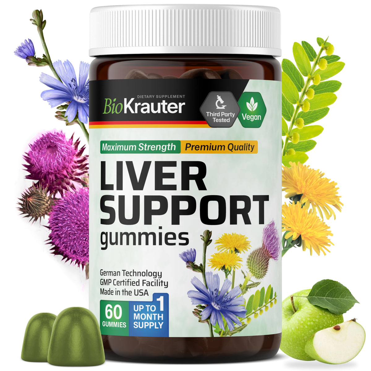 Liver Detox with Vitamin C & Milk Thistle, 60 Gummies L718828