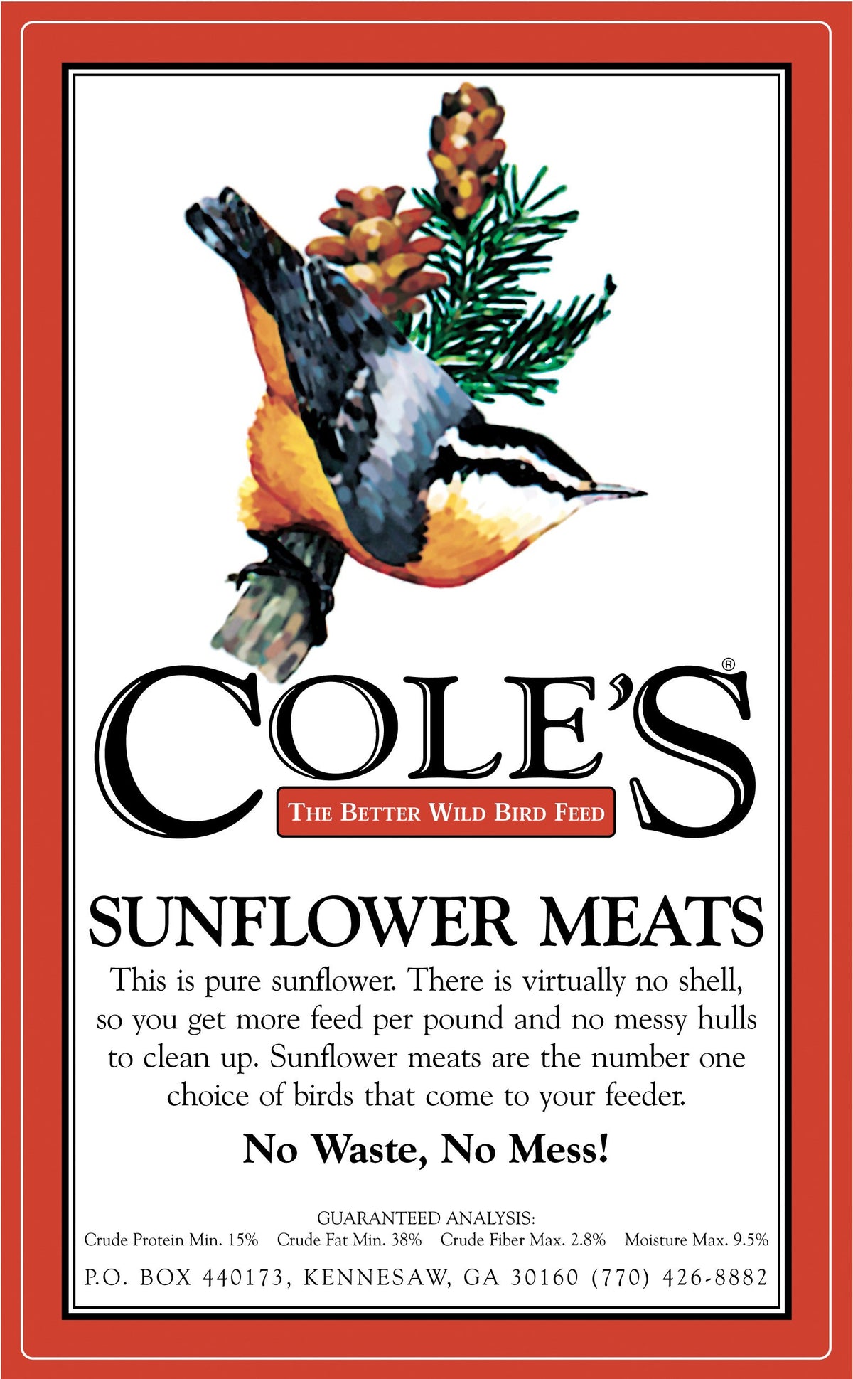 Sunflower Meats Bird Seed 20-Pound Y218217