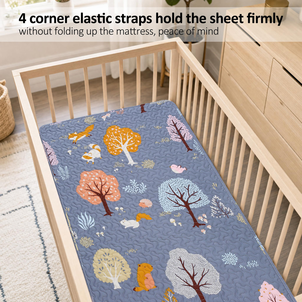 Soft Mini Crib Sheet Pack N Play Mattress Pad M6184