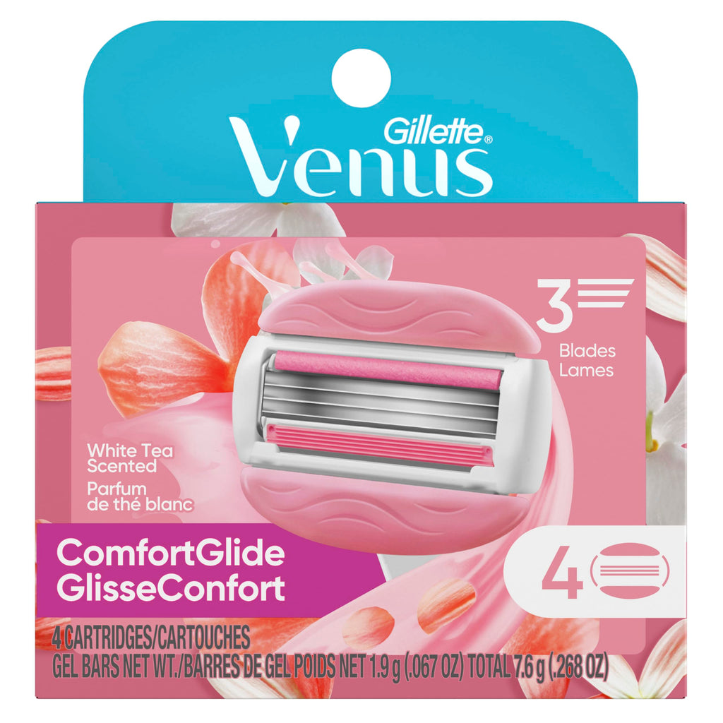 White Tea Razor Refills, 4 Cartridges Z370