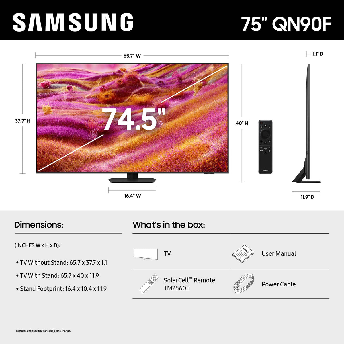 75-Inch 4K Mini LED Smart TV W20669