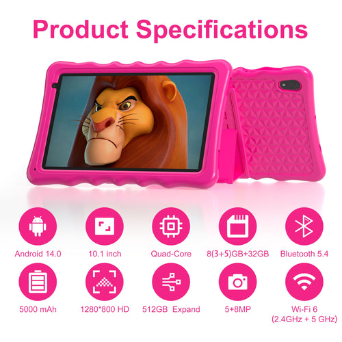 10.1 inch Android 14 Tablet 8GB RAM 32GB ROM I5139
