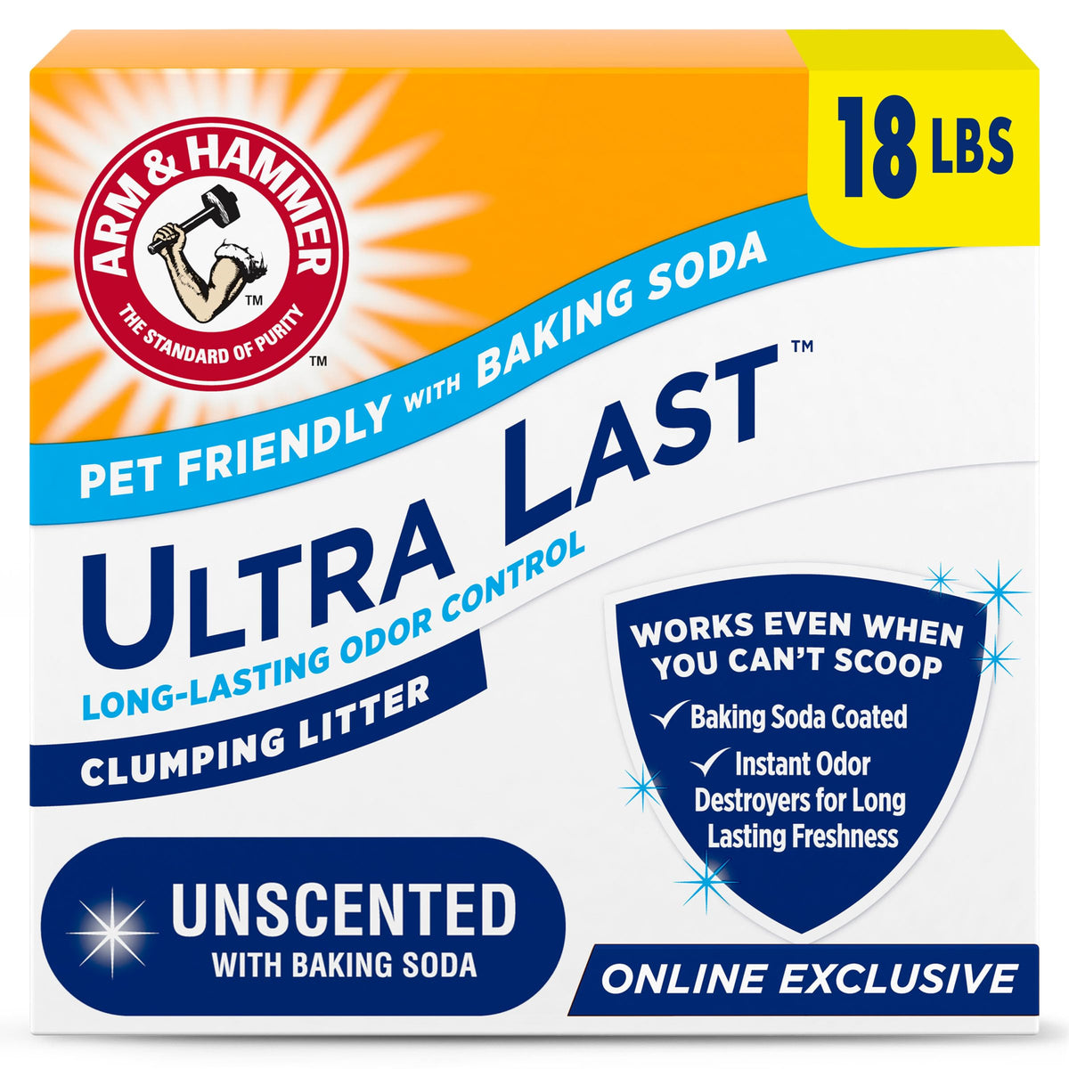 Unscented Clumping Cat Litter 18 Lbs E99285
