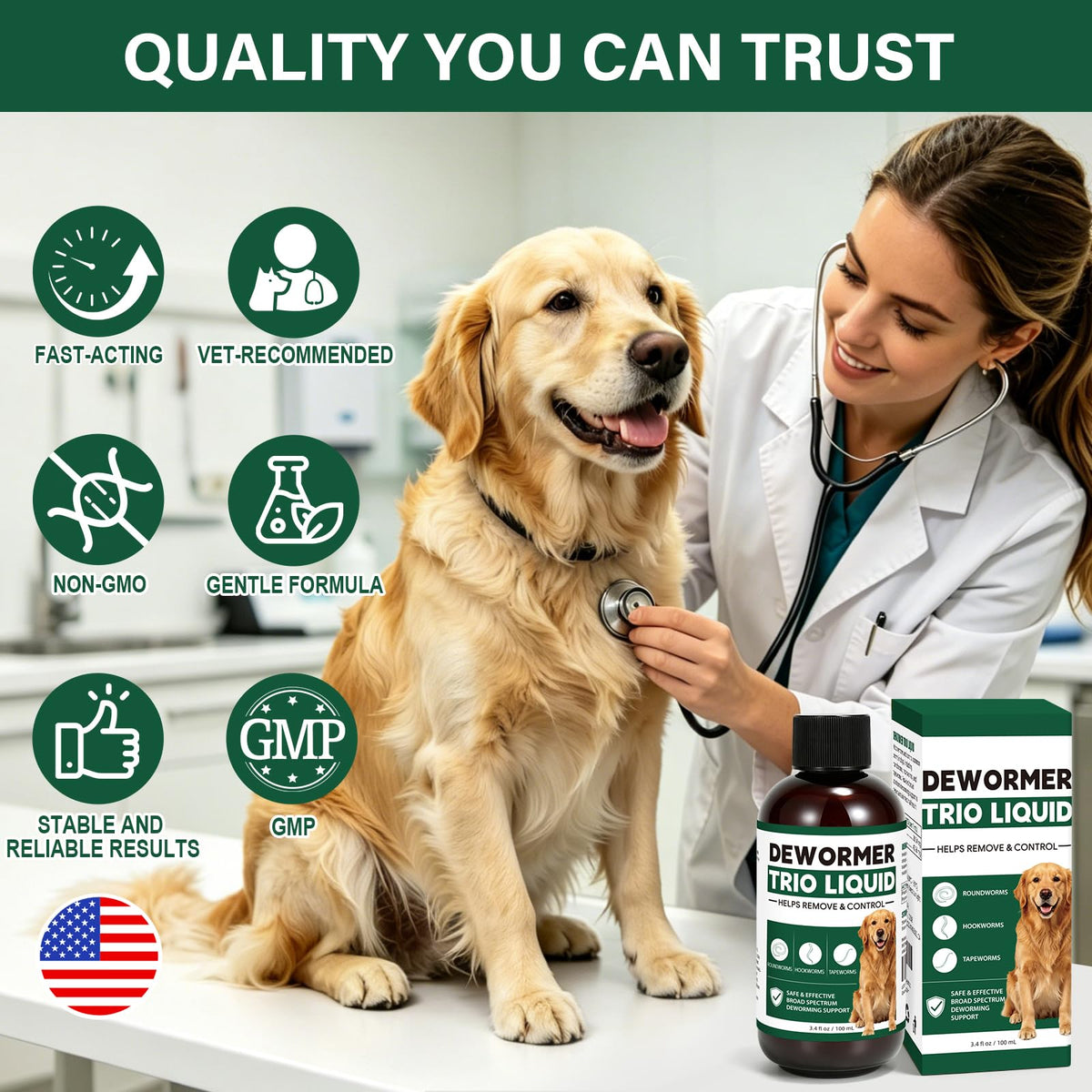 Dog Dewormer Liquid 3.4 fl oz U420003