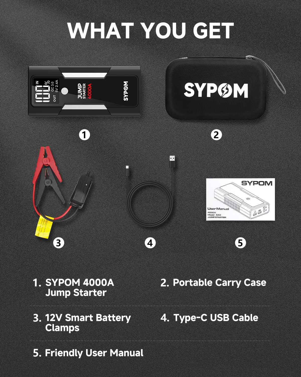 12V Portable Car Jump Starter Power Pack T239