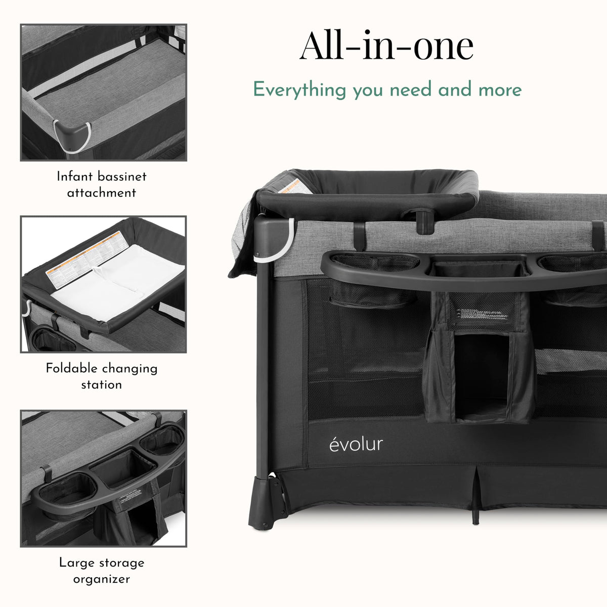 Portable Playard with Bassinet & Changing Table L681255