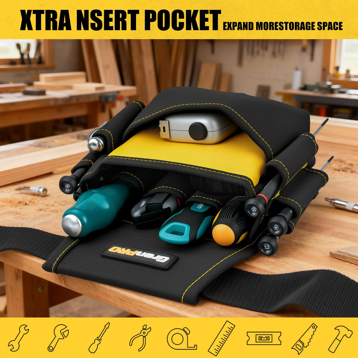 Magnetic 29 Pocket Tool Belt S342598