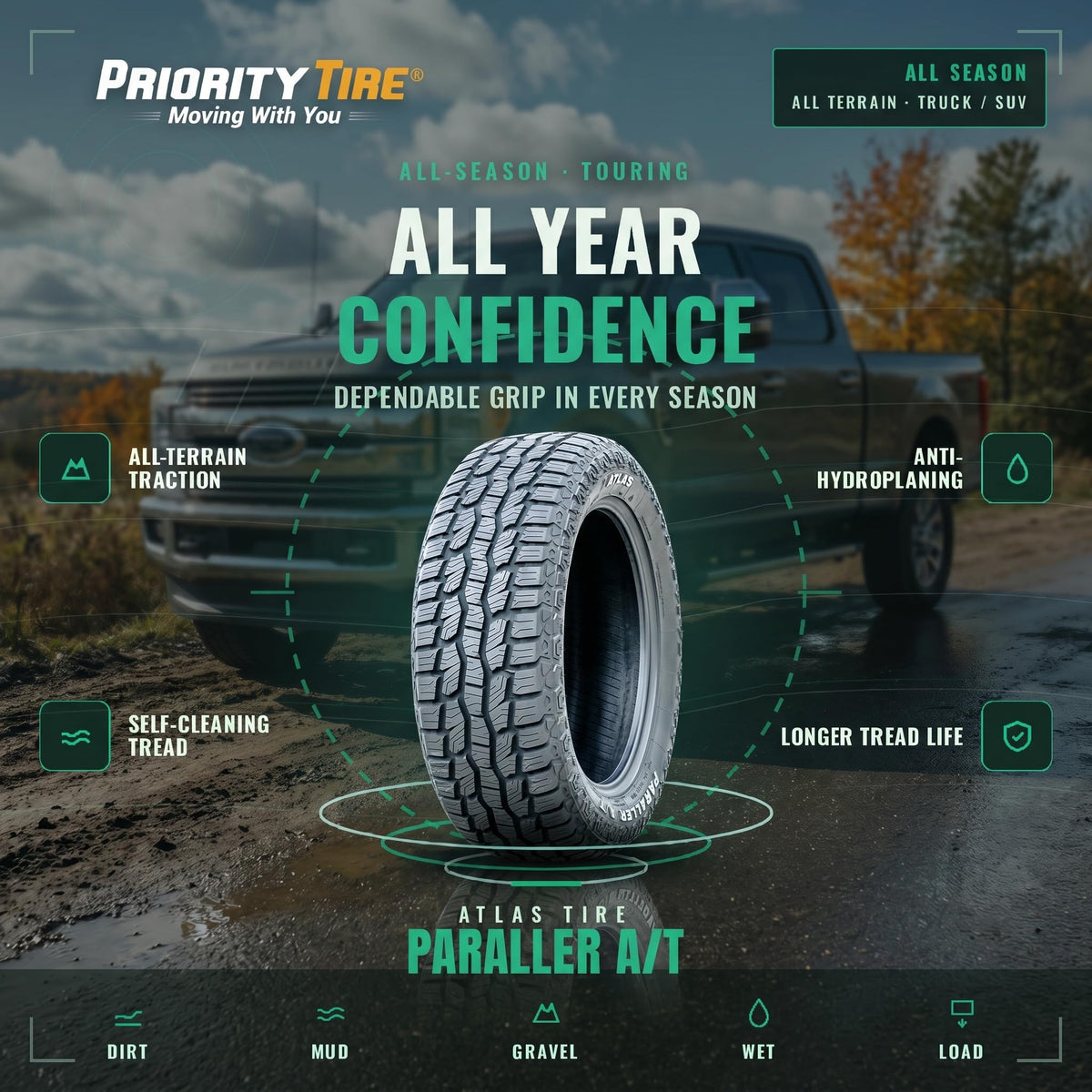 275/55R20 113S All Terrain Tire Y75164