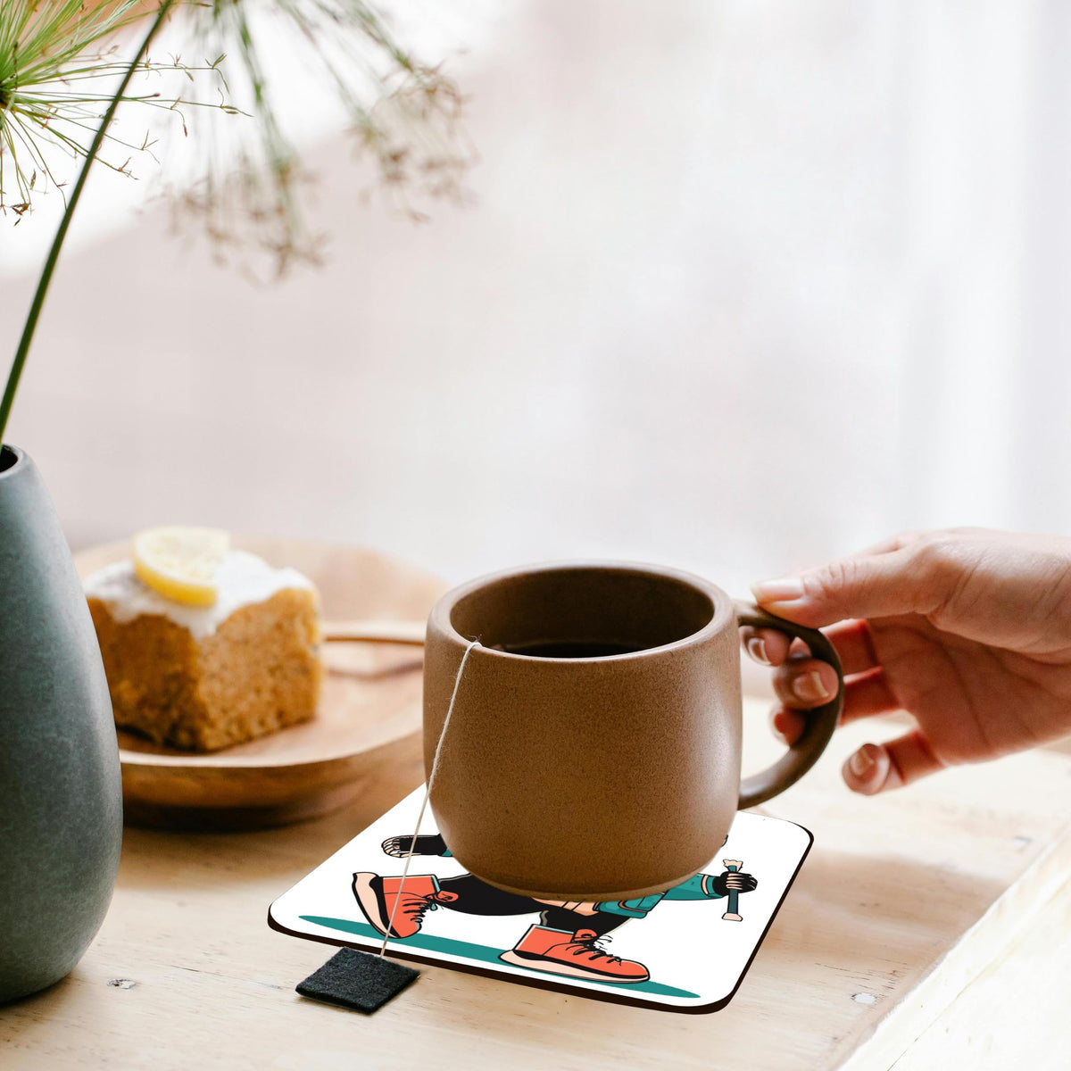 Set of 4 Cork Coasters E6224