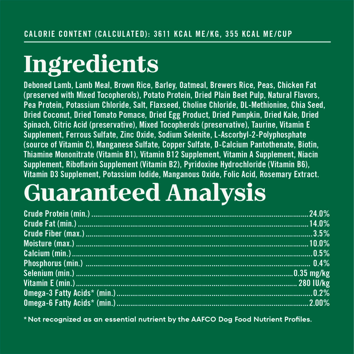 Adult Dry Dog Food, Lamb & Brown Rice Recipe, 36 lb K398