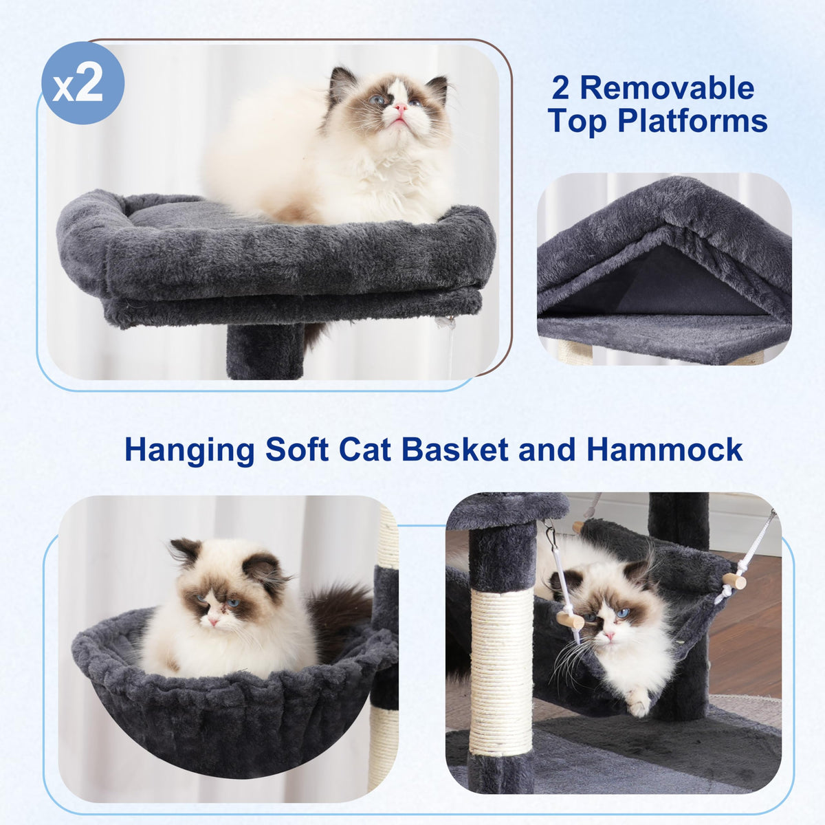 71'' Cat Tree with Scratching Post V83003