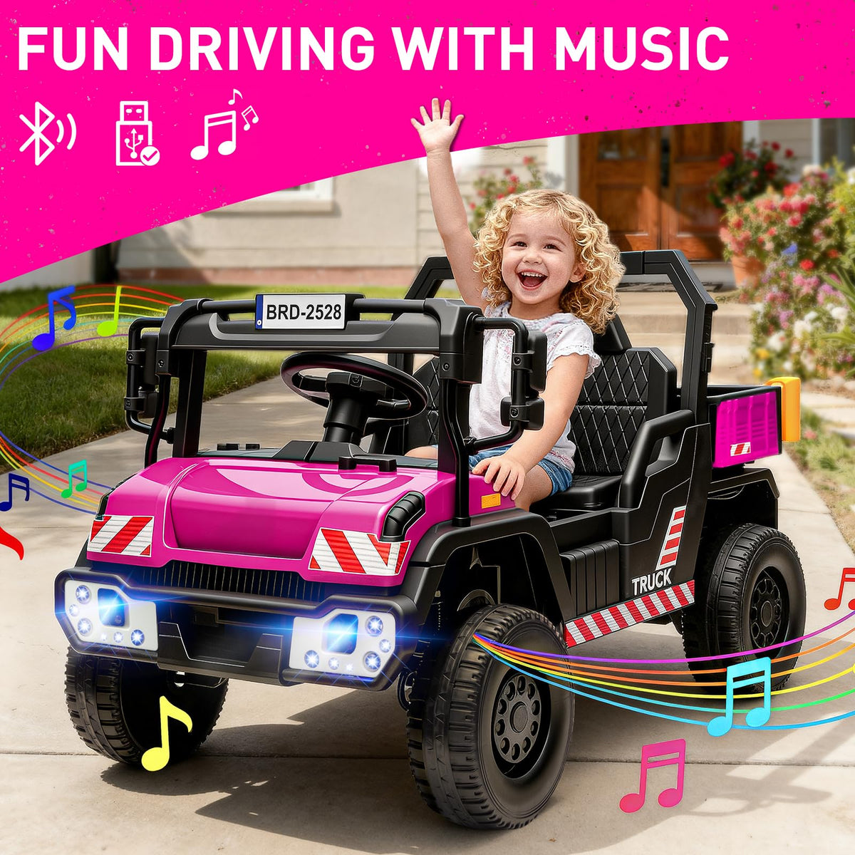 24V Kids Ride On Dump Truck Car with Electric Dump Bed and Remote Control E254