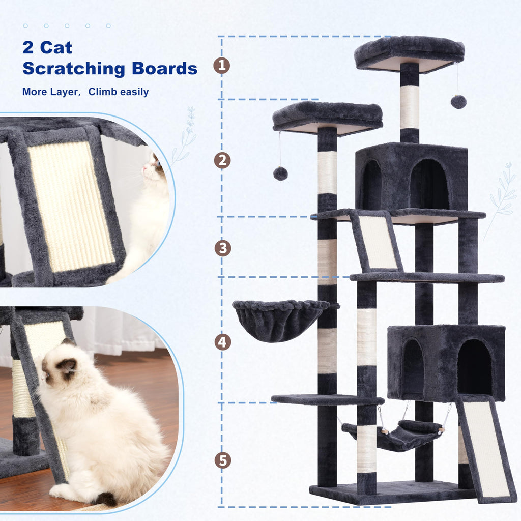 71'' Cat Tree with Scratching Post V83003
