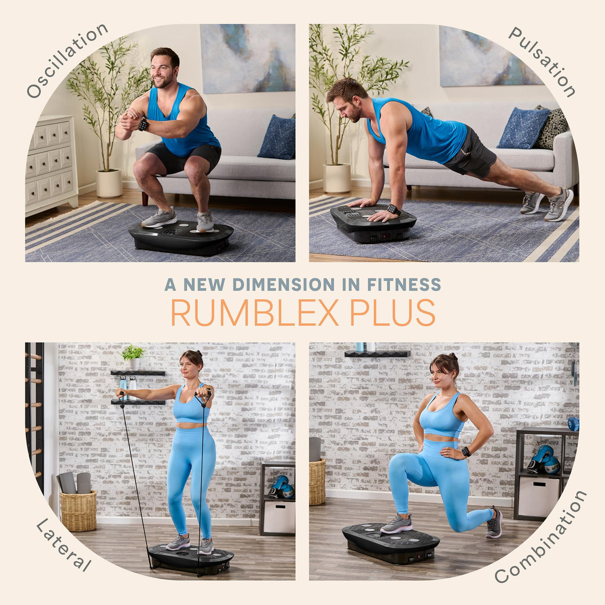 Vibration Plate Exercise Machine with 7 Training Modes Z422