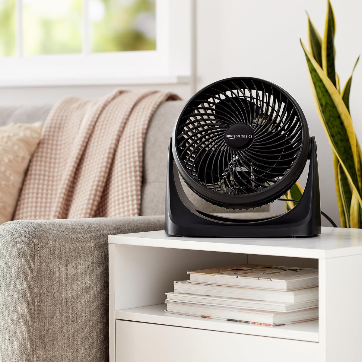 Black 3 Speed Air Circulator Desk Fan V486194