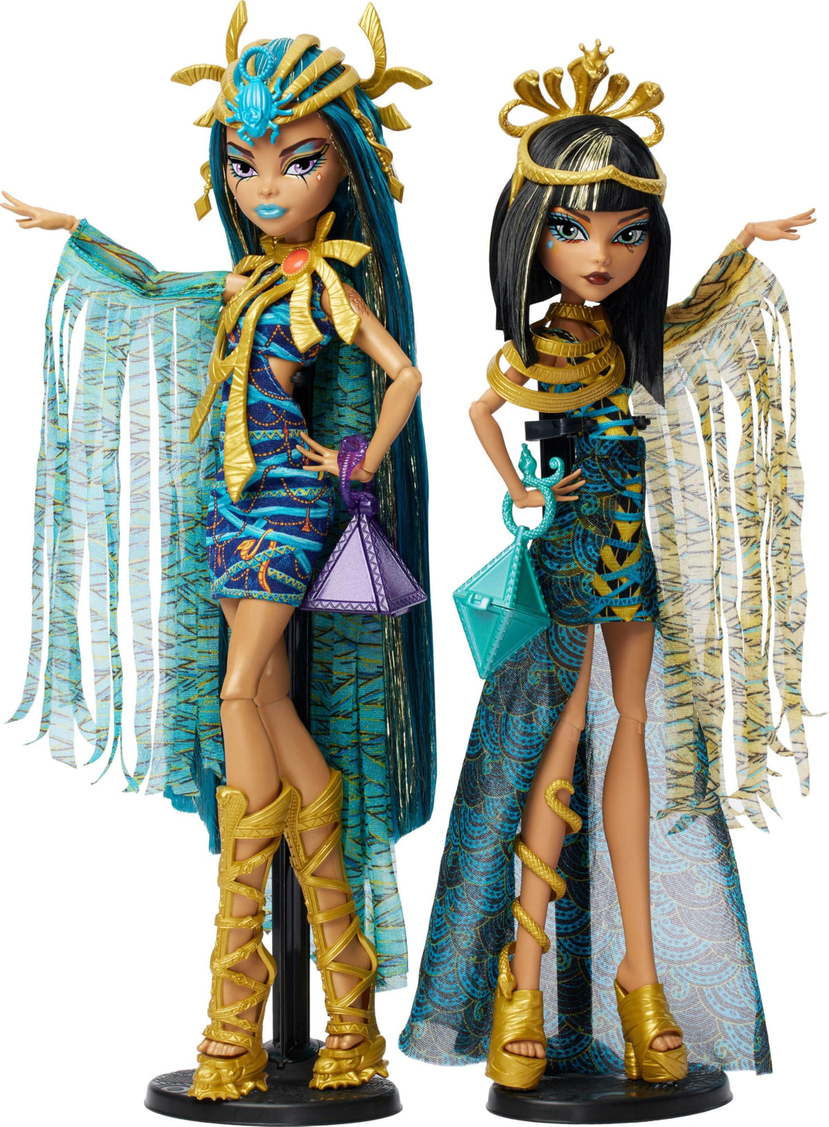 Fashion Doll Set 2-Pack with Golden Accessories & Clothes N754776