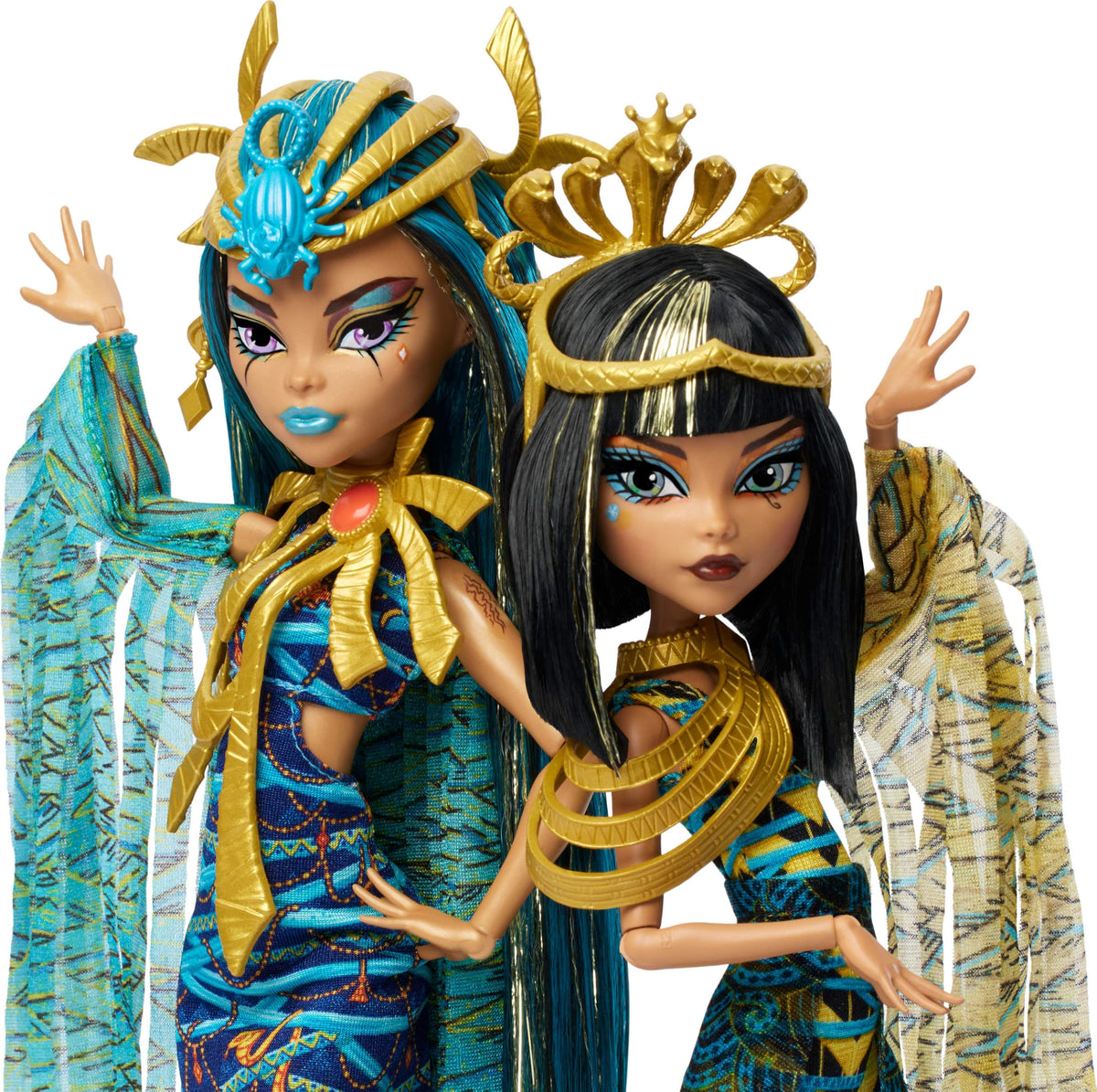 Fashion Doll Set 2-Pack with Golden Accessories & Clothes N754776