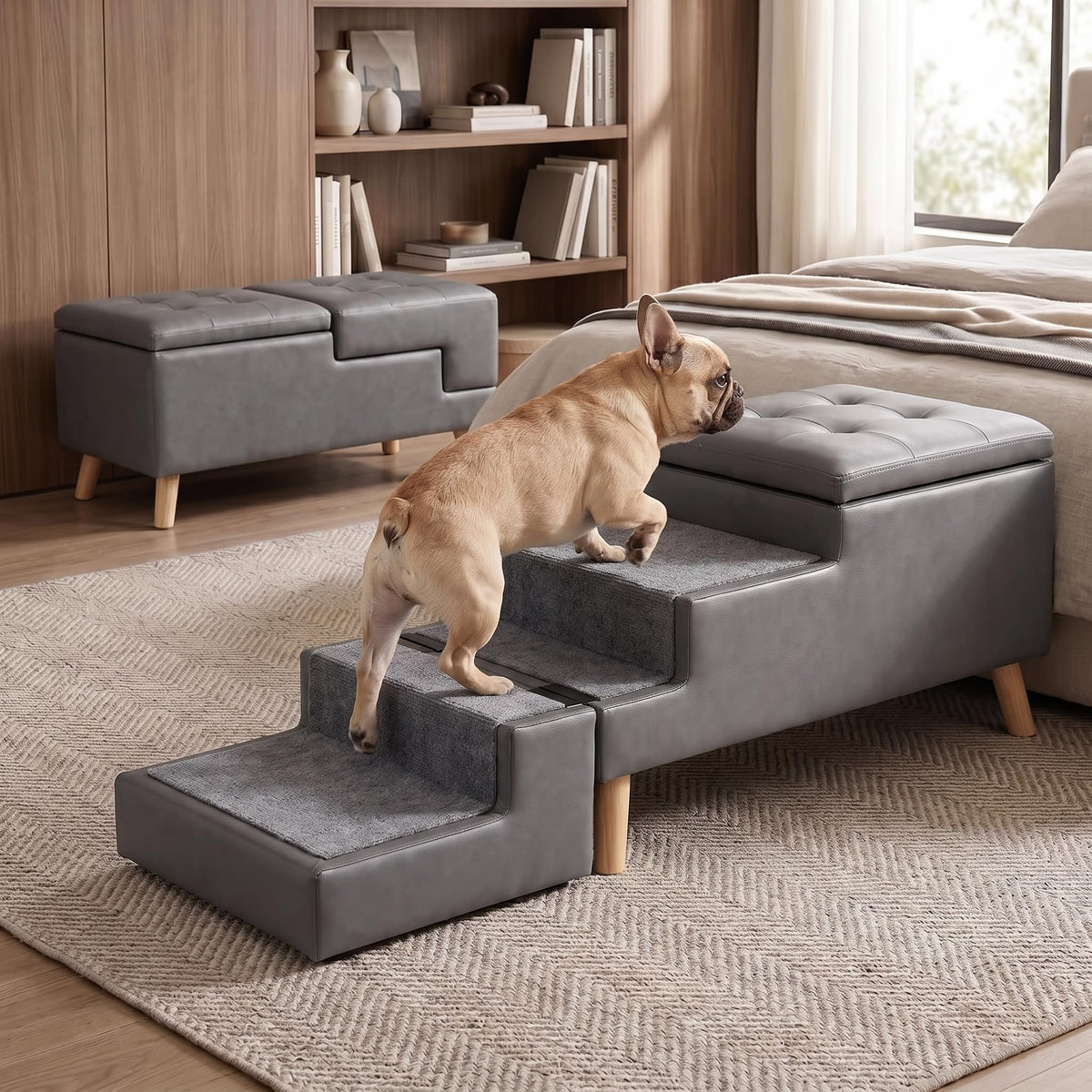 Leather Dog Stairs G983797
